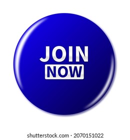 3d join now button isolated