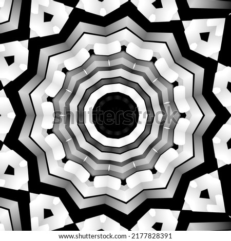 3d Kaleidoscope mandala pattern circle lower line neon mirror redering
 geometry background effect abstract texture muelti color spiral, circle
