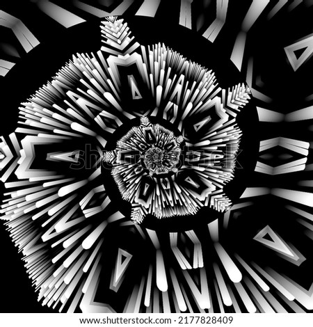 3d Kaleidoscope mandala pattern circle lower line neon mirror redering
 geometry background effect abstract texture muelti color spiral, circle