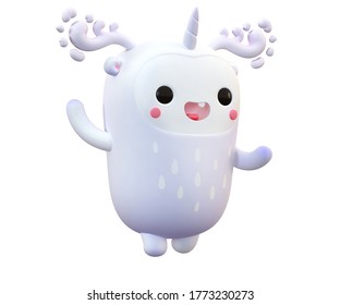 3d Kawaii Cute Cartoon Monster