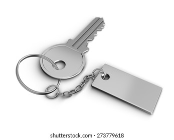 3D. Key, House Key, Lock.