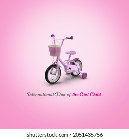 The 3d Kid's Bike Represent International Day Of The Girl Child