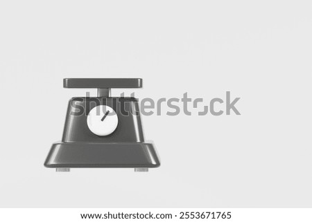 3d Kitchen scale machine device icon. Buy, Sell and Load products measure concept. Minimal Electronic Kitchen scale machine for weight measurement icon isolated on transparent background. 3d render.