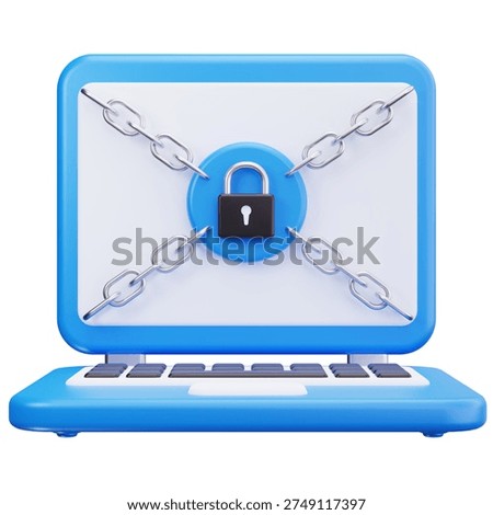 3D Laptop Data Encryption Lock