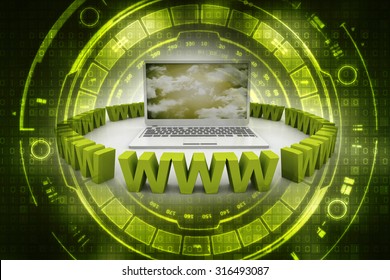 3d laptop with internet