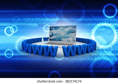 3d laptop with internet