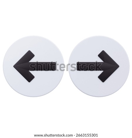 3D Left Right Navigation Arrows