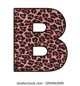 3d Leopard Print Letter B Jaguar Stock Illustration 1094963090 ...