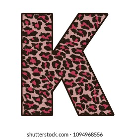 3d Leopard Print Letter Jaguar Skin Stock Illustration 1094962910 ...