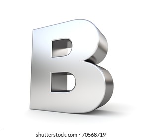 3d Letter B From My Metal Letter Collection