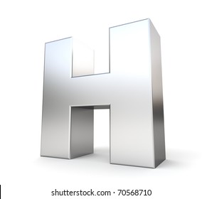 3d letter H from my metal letter collection