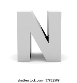 3d Letter N