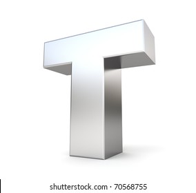 3d Letter T From My Metal Letter Collection