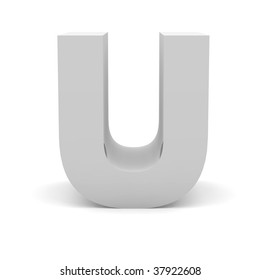 3d Letter U