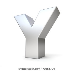 3d Letter Y From My Metal Letter Collection