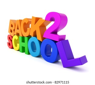 3d Logo Back To School