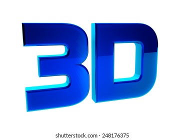 3d Logo Isolated On White Background Stock Illustration 248176375 ...