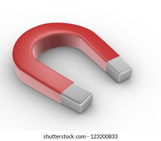 3d Isolated Red White Magnet Attraction Stock Illustration 557534203 ...