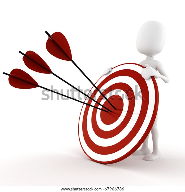 3d Man Behind Target Stock Illustration 67966786 | Shutterstock