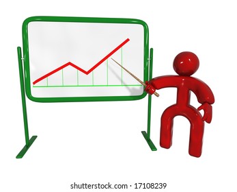3d Man Chart Stock Illustration 17108239 | Shutterstock