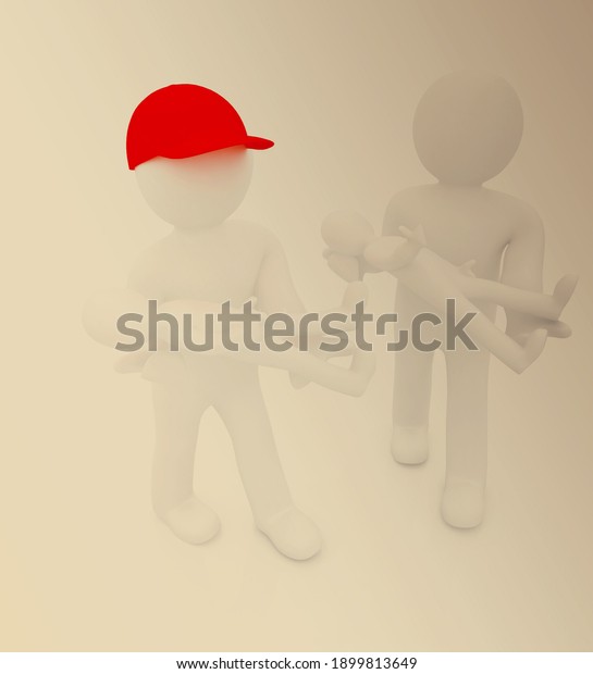 3d Man Child 3d Render On Stock Illustration 1899813649 | Shutterstock