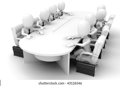 3d Man Conference Stock Illustration 43126546