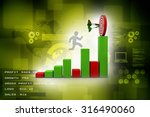 3D Man jumping across the problem to his successful goal on business graph over color
 background with reflection