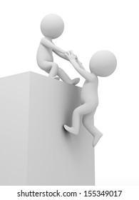 2 373 Man Helping Another Man Images Stock Photos Vectors Shutterstock 3d Man Pulling Another Reach 260nw 155349017