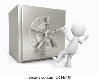 3d Man Surprised By Safe Stock Illustration 133146455 | Shutterstock