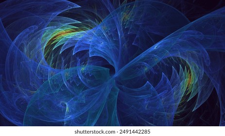 Fondo luz Fractal azul