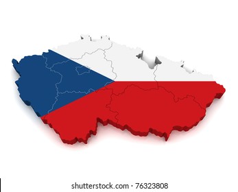 3D Map Of Czech Republic