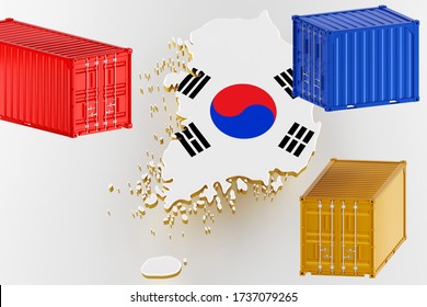 3d Map Korea Freight Shipping Containers Stock Illustration 1737079265 3d Map Korea Freight Shipping Containers Stock Illustration 1737079265