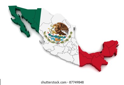 3D Map Of Mexico