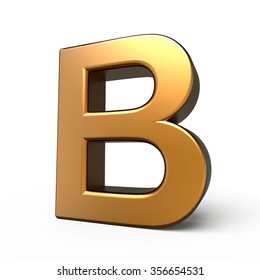 Gold 3d Letter B Uppercase Golden Stock Illustration 1721426572 ...