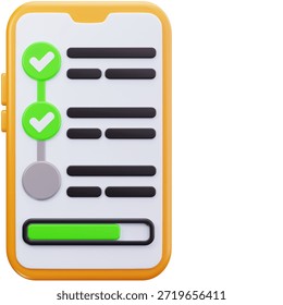 3D Mobile Task Checklist Application