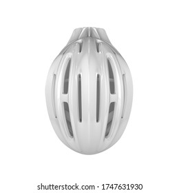 3D Mockup Render Helmet White Top View