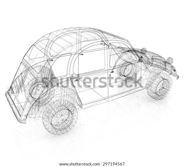 3d model abstract\
car