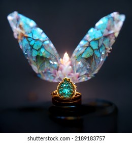 
3d Model Of An Icon Made Of Glowing,luxury,rare Gem