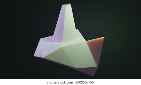 A 3D Modelled Cube With Subsurface Scattering.