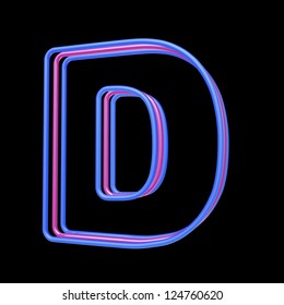 Vector Alphabet Rainbow Letter D Logo Stock Vector (Royalty Free ...