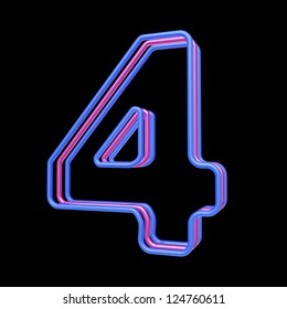 3,538 Number 4 neon Images, Stock Photos & Vectors | Shutterstock