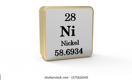 3d Nickel Element Sign. Stock Image