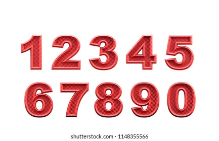 Numbers Colourful Set Vintage Style Vector Stock Vector (Royalty Free ...