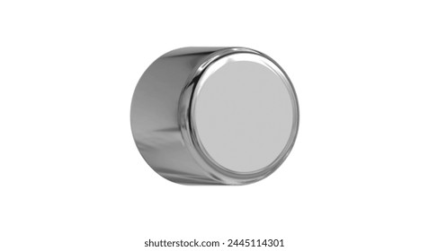 3d Numeric style Font on White Background Isolated in Silver Metallic color numbers Bright metallic 3D, realistic vector illustration