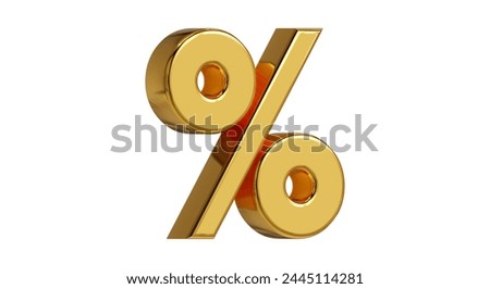 3d Numeric style Font on White Background Isolated in Golden Metallic color numbers Bright metallic 3D, realistic vector illustration
