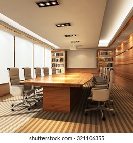 3D Office meeting room