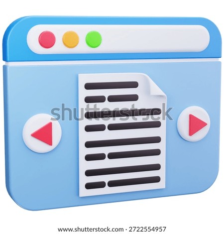 3D Online Course User Interface
