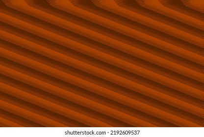 3D Orange Diagonal Line Pattern Background. 3D Line Pattern Background. Suitable For Social Media, Backdrop, Website, Or Presentation Template Background.