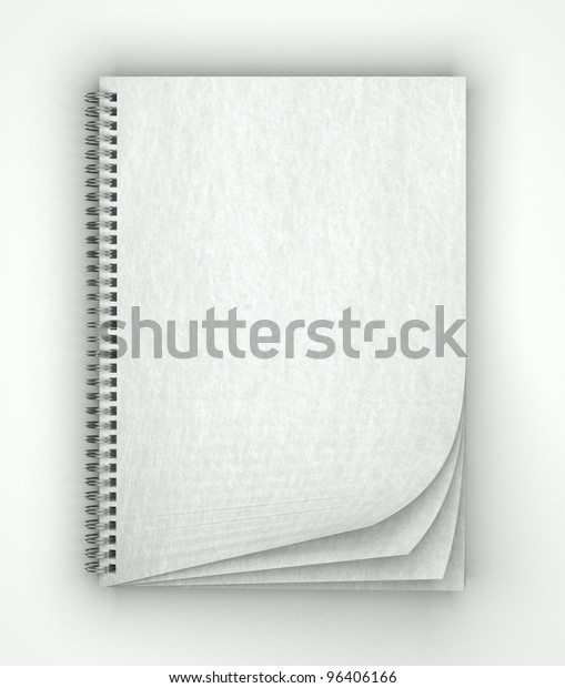 3d Paper Texture Blank Note Book Stock Illustration 96406166