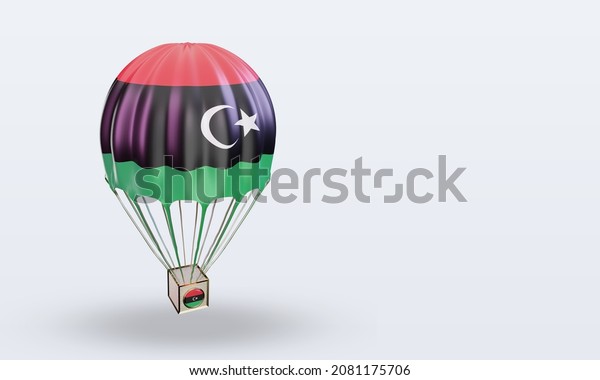 3d Parachute Libya Flag Rendering Left Stock Illustration 2081175706 ...